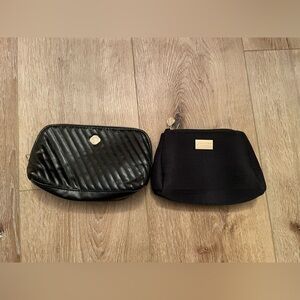 Shiseido black cosmetic make up bag set new